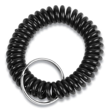 CONTROLTEK® Wrist Key Coil Key Organizers, Black, 12-pack freeshipping - TVN Wholesale